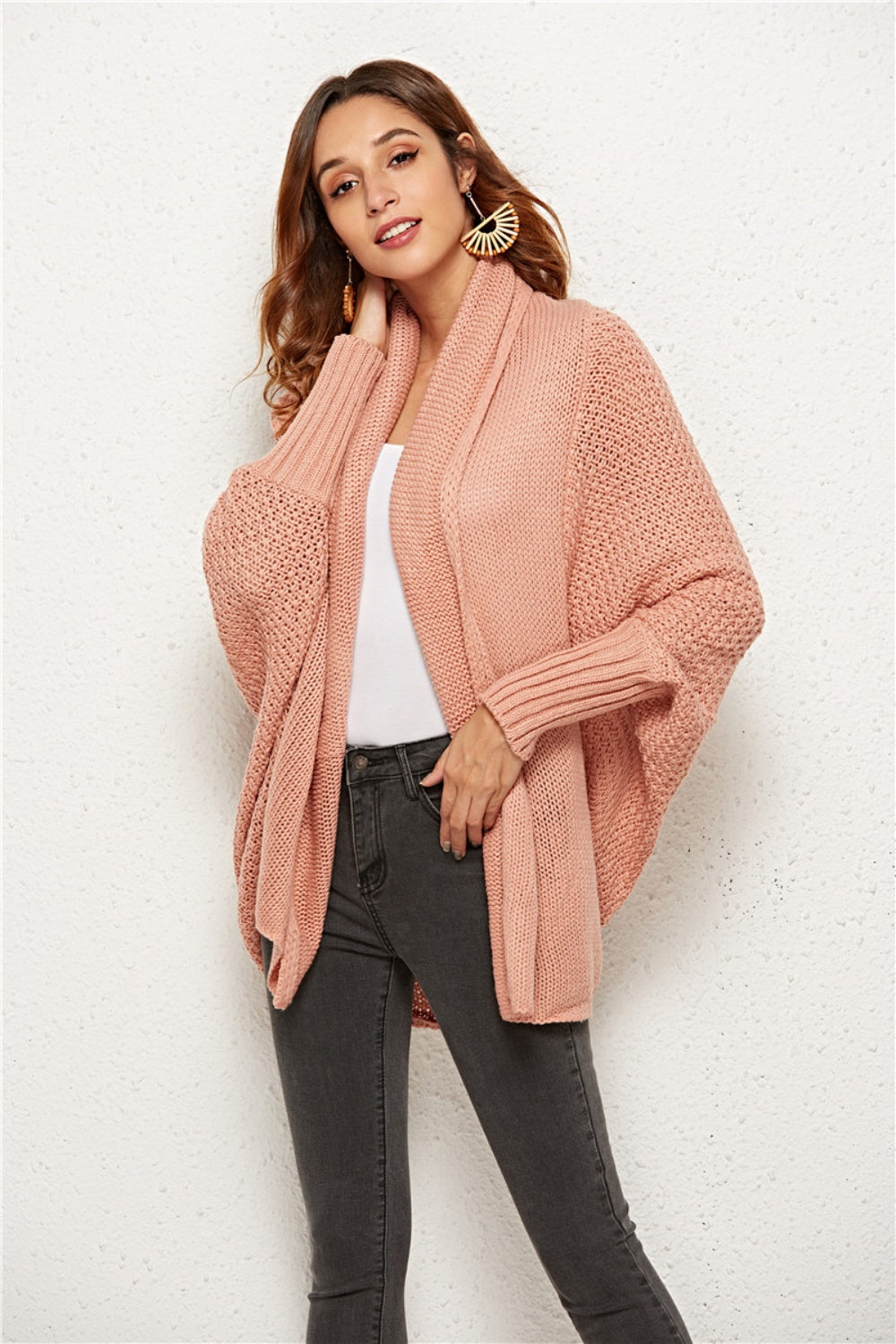 Angel Wings Open Front Batwing Sleeve Cardigan