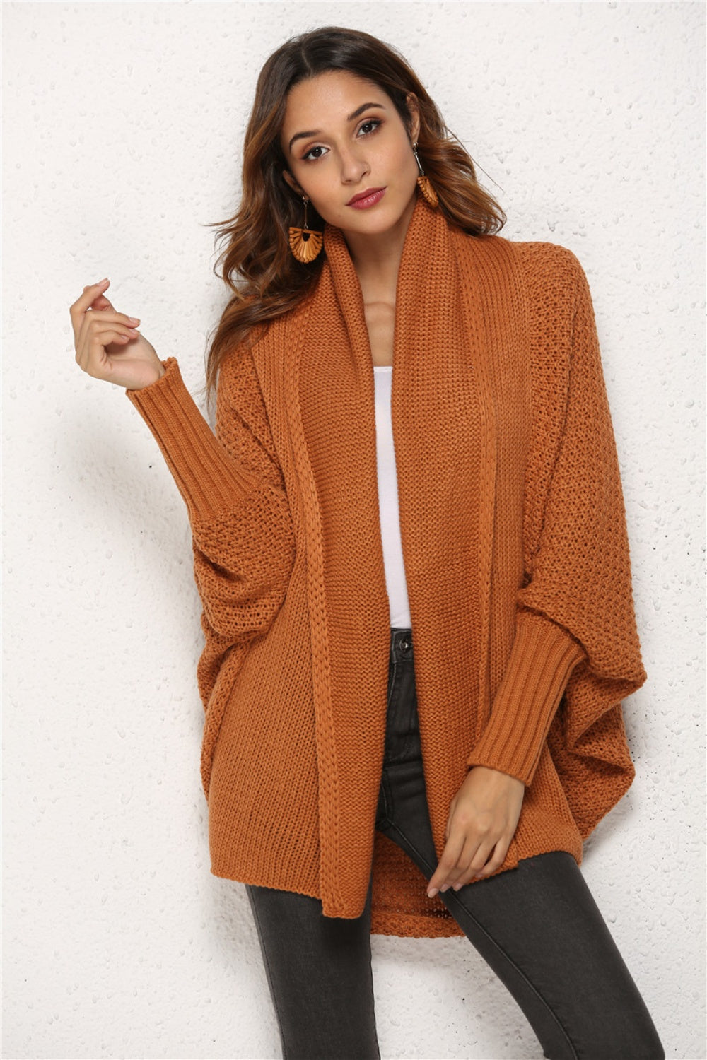 Angel Wings Open Front Batwing Sleeve Cardigan