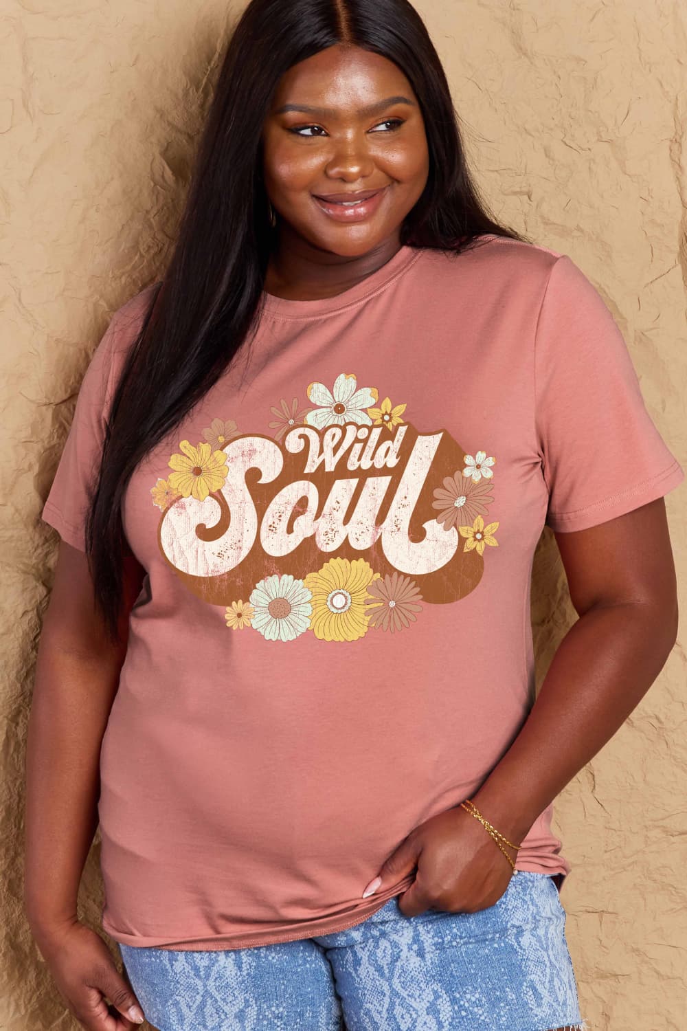 Simply Love Full Size WILD SOUL Graphic Cotton T-Shirt